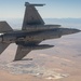 Edwards F-16C over the Mojave Desert