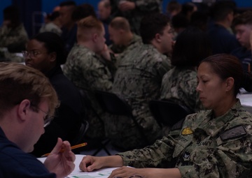 USS Ronald Reagan Sailors Take Navy-wide Advancement Exam