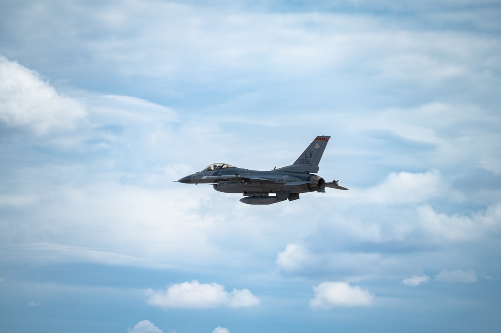 Nellis fighter aircraft conduct training missions