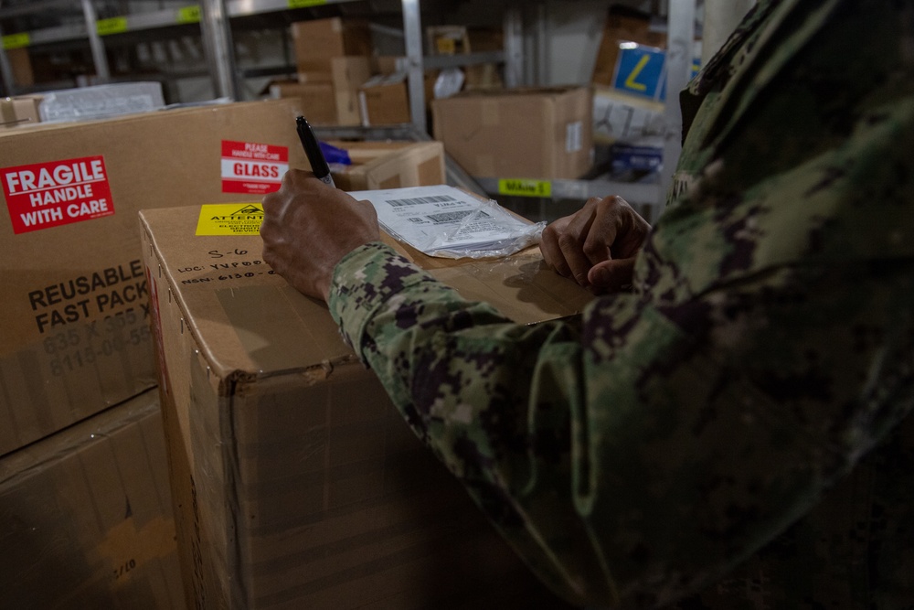USS Ronald Reagan Sailors Work to Maintain Material Condition