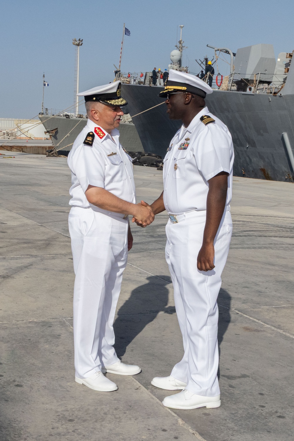 USS Truxton Pulls into Port at the Ras Al Tin Naval Base