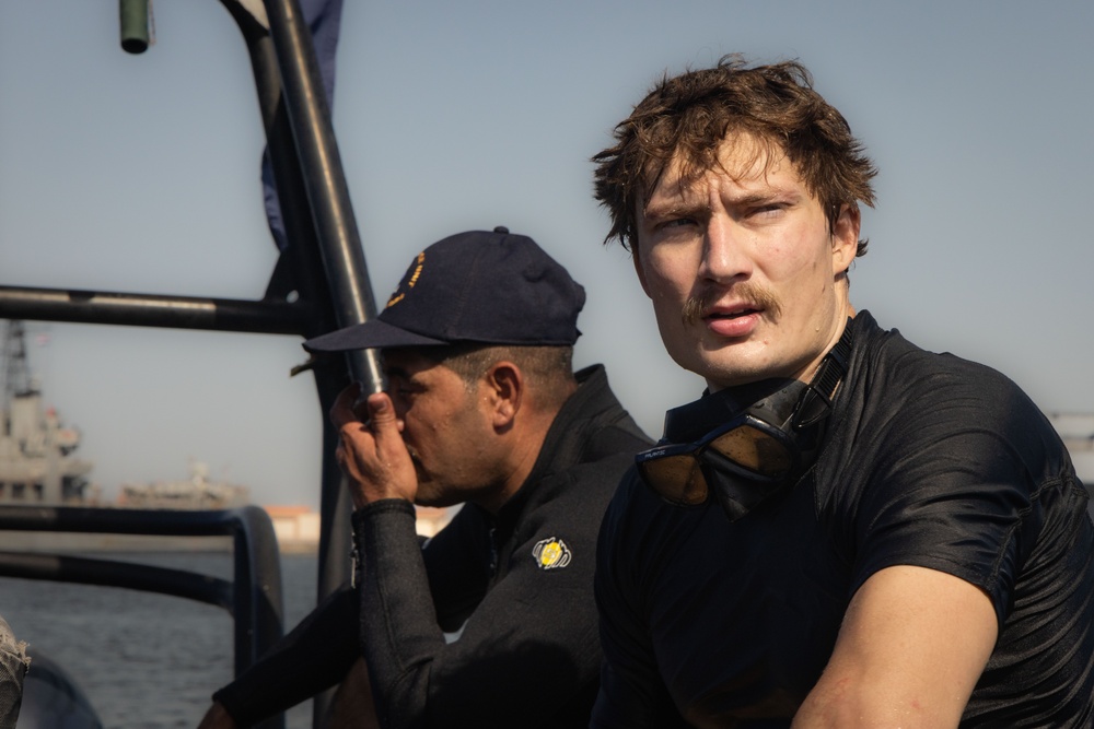 BRIGHT STAR 25 Anti-Terrorism Force Protection Dive for the USS Truxton