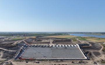 Pipestem Dam Spillway modifications near completion