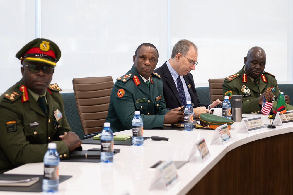 Zambian Defense Force delegation to the U.S. Army War College