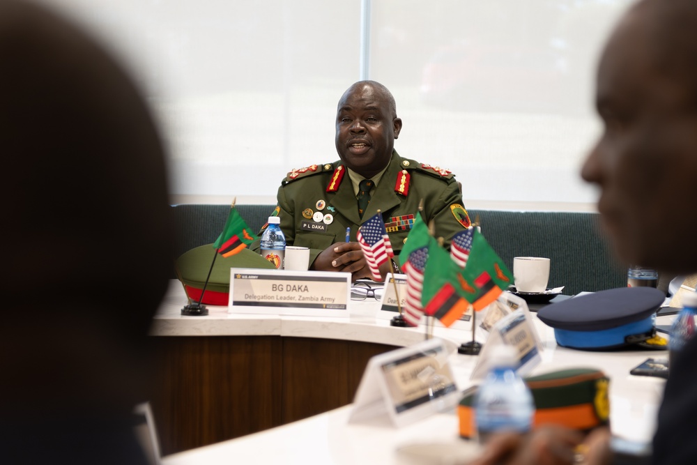 Zambian Defense Force delegation to the U.S. Army War College