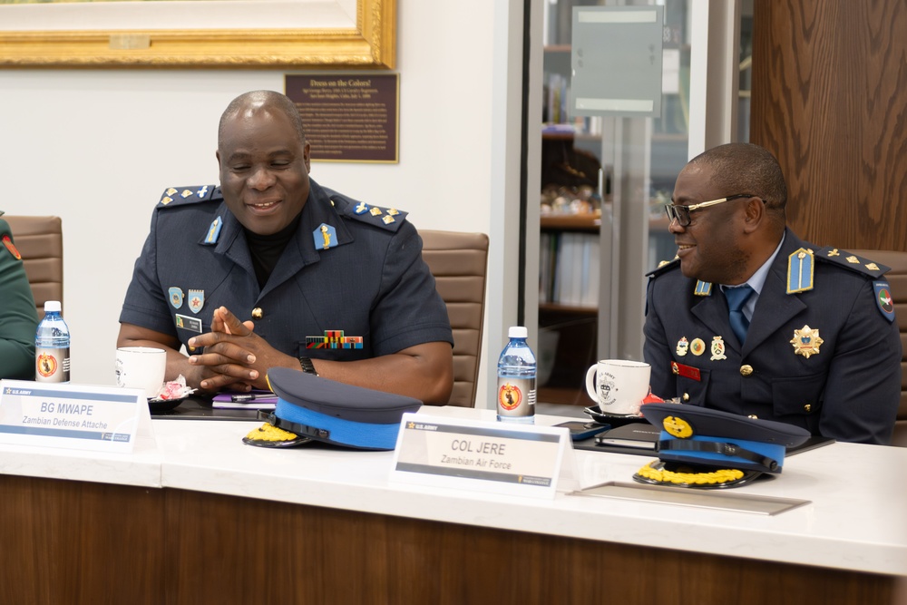 Zambian Defense Force delegation to the U.S. Army War College
