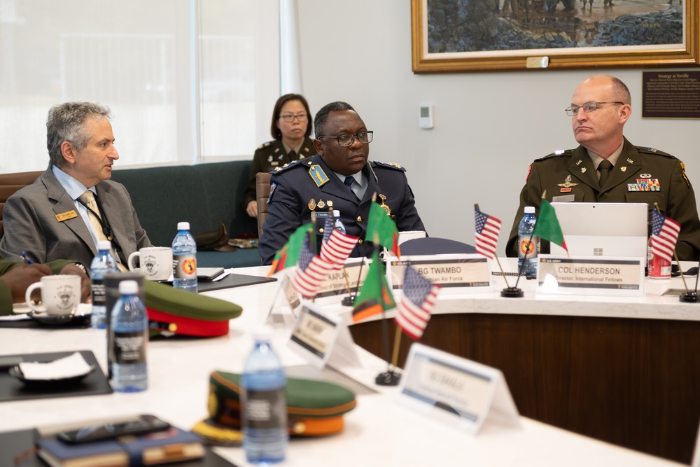 Zambian Defense Force delegation to the U.S. Army War College