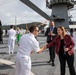 United States Ambassador to Montenegro aboard USS Mount Whitney