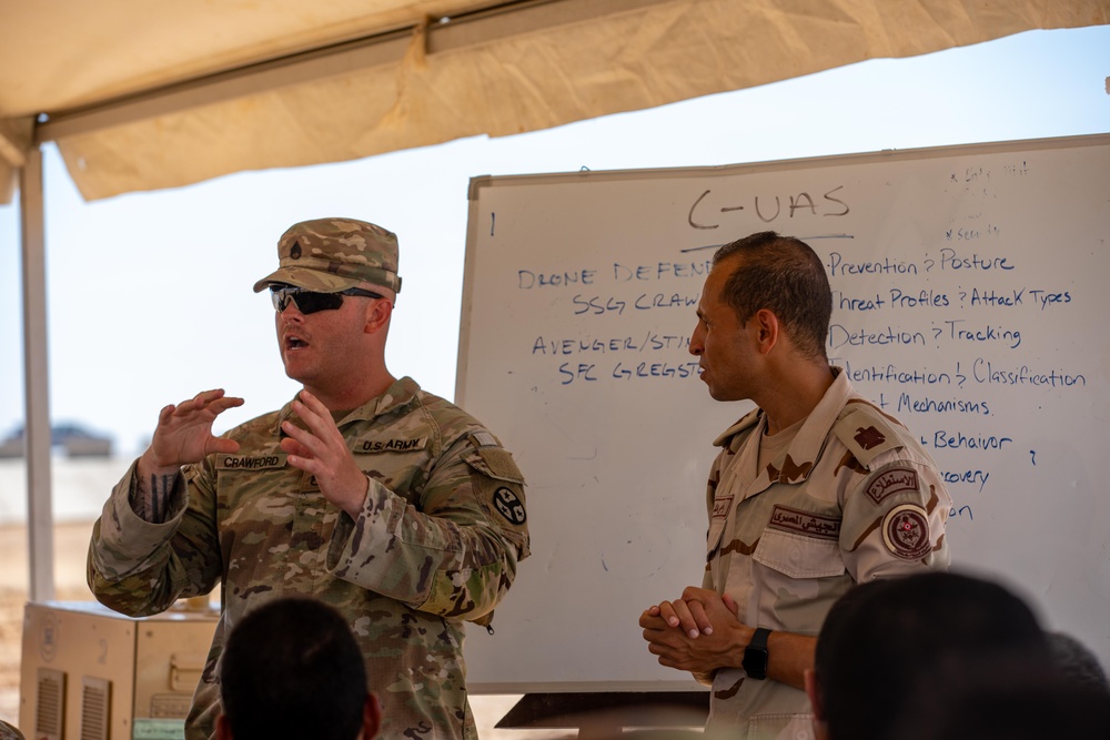U.S. Soldiers train C-UAS during Bright Star 25
