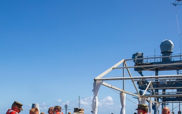 USS Mount Whitney Departs Homeport, Gaeta, Italy