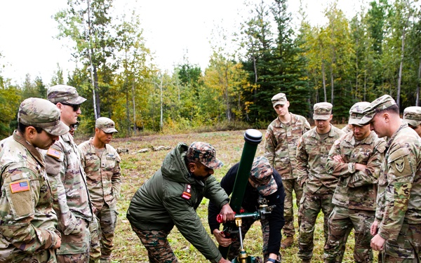 Indian and U.S. Army bilateral training exercise at Yudh Abyas 25 in Fort Wainwright, AK