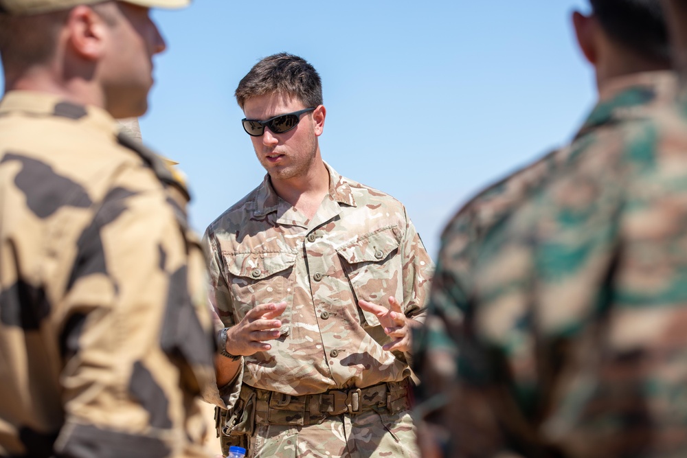 British Armed Forces Demonstrate React to Enemy Contact Scenario for BRIGHT STAR 25