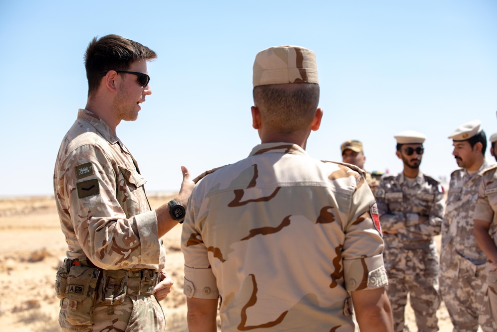 British Armed Forces Demonstrate React to Enemy Contact Scenario for BRIGHT STAR 25