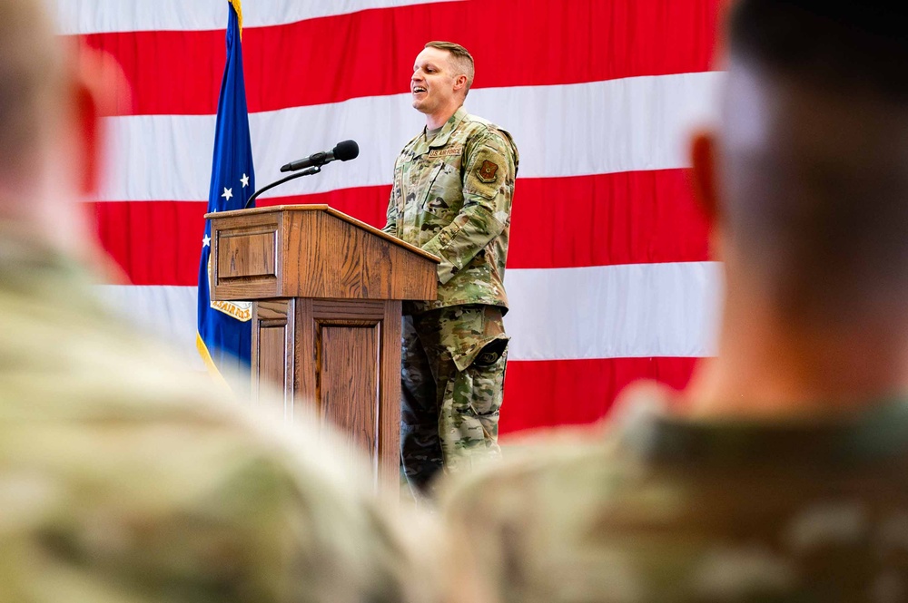 Staff sergeant release party at F.E. Warren Air Force Base