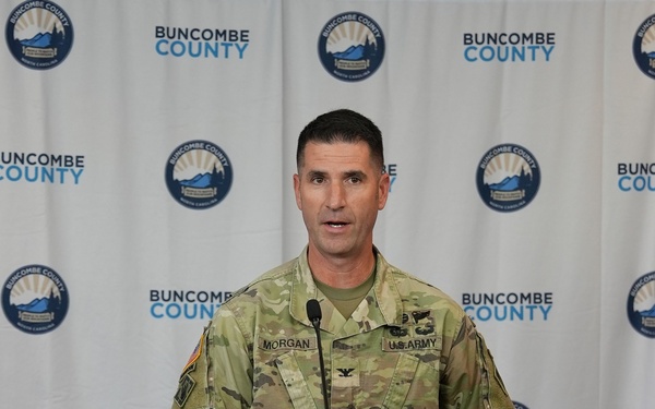 Commander joins community for final Hurricane Helene briefing