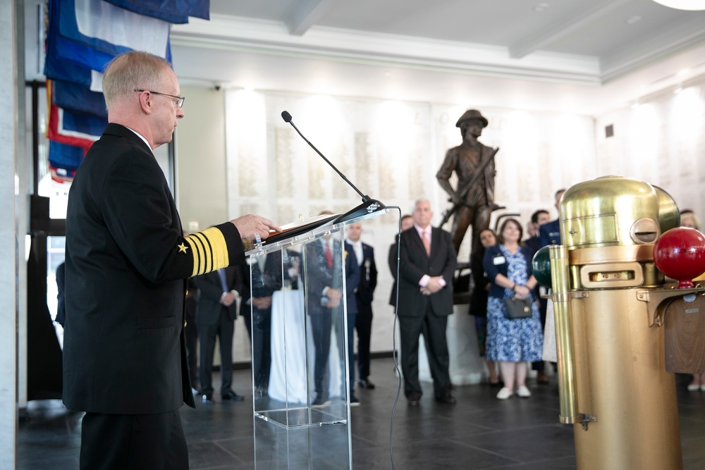 Chief of Naval Operations Adm. Daryl Caudle Speaks During the Navy League Sea Services Award