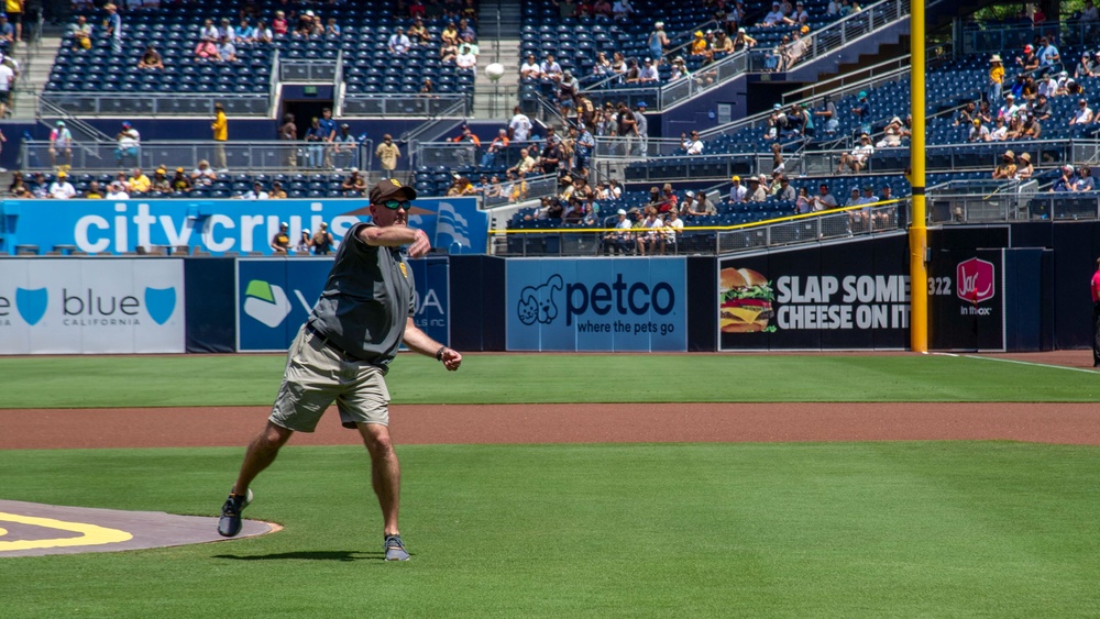 USS Theodore Roosevelt First Pitch