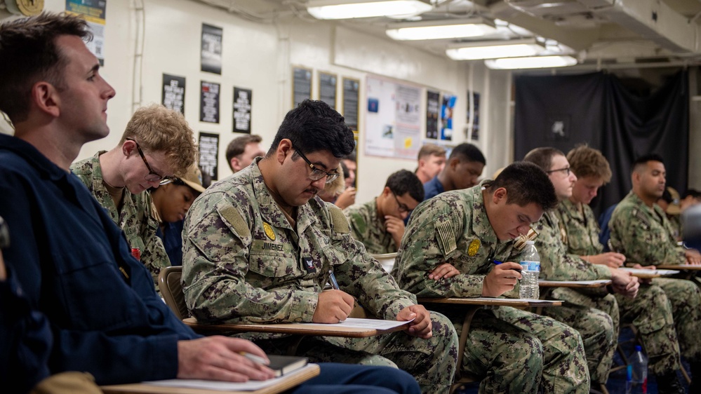 USS Theodore Roosevelt Command Indoctrination