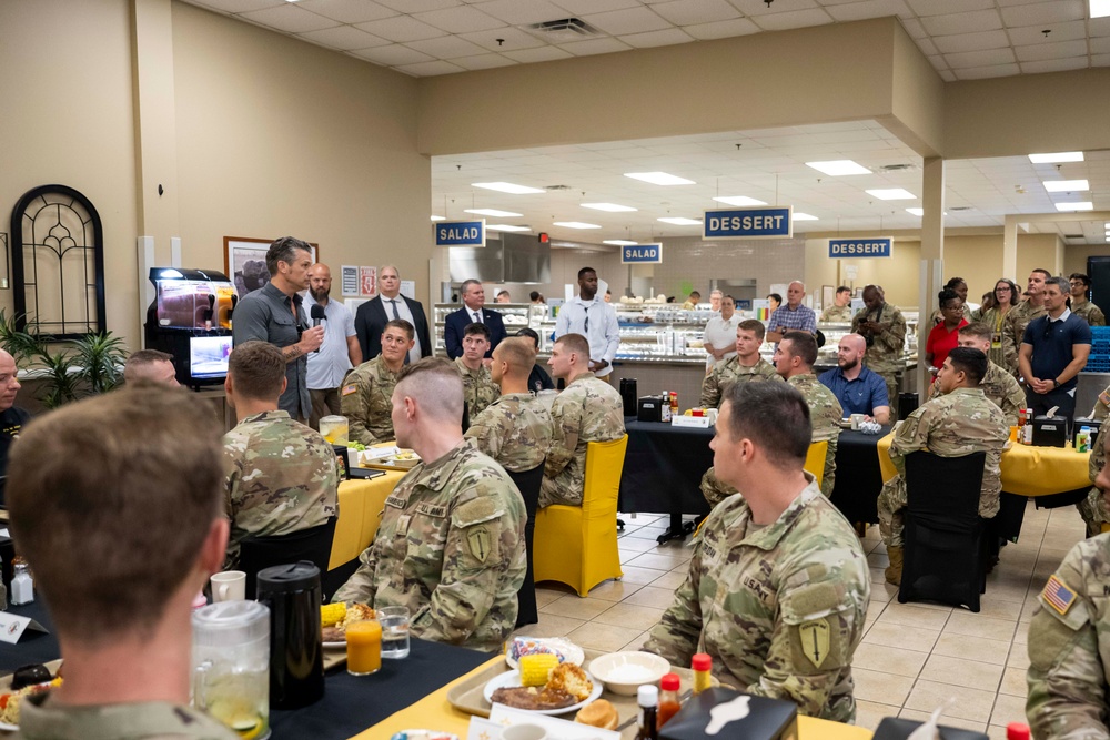 SD Hegseth Visits Fort Benning, Georgia