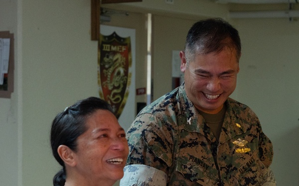 OKINAWA, JAPAN – U.S. Navy Spouse of 30 years receives appreciation award