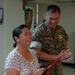 OKINAWA, JAPAN – U.S. Navy Spouse of 30 years receives appreciation award