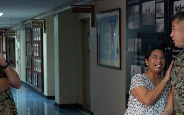 OKINAWA, JAPAN – U.S. Navy Spouse of 30 years receives appreciation award