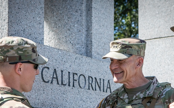 West Virginia National Guard adjutant general visits West Virginia Guard soldiers assigned to Joint Task Force - District of Columbia