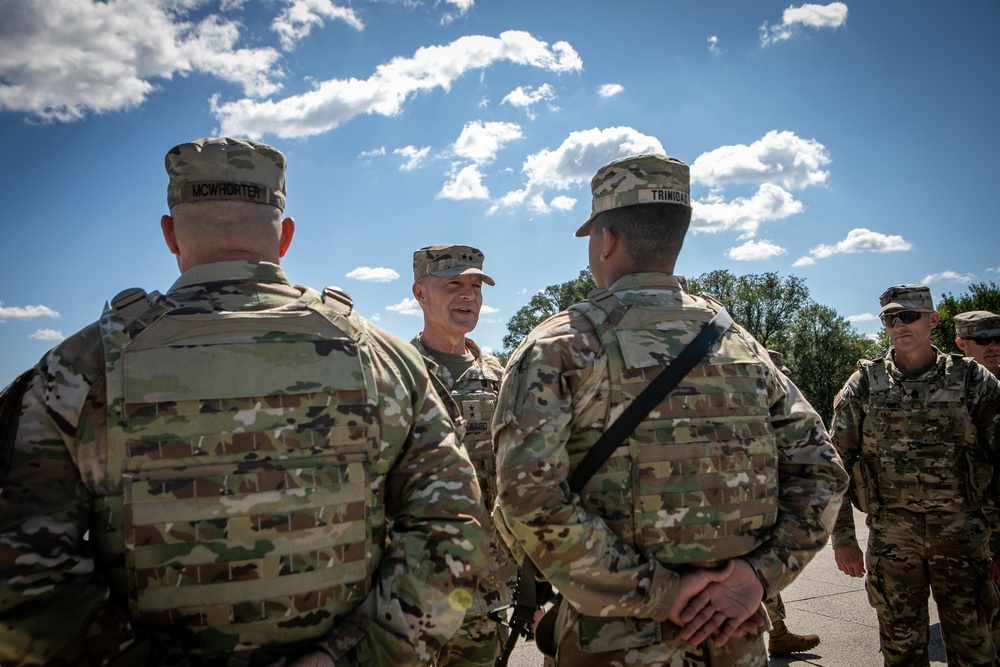 West Virginia National Guard adjutant general visits West Virginia Guard soldiers assigned to Joint Task Force - District of Columbia