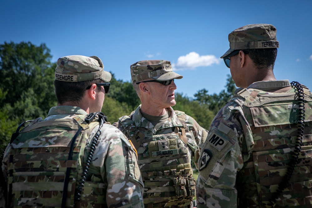 West Virginia National Guard adjutant general visits West Virginia Guard soldiers assigned to Joint Task Force - District of Columbia