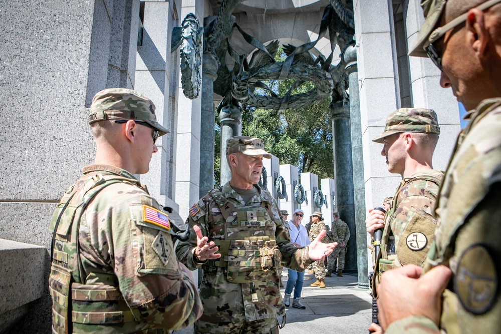 West Virginia National Guard adjutant general visits West Virginia Guard soldiers assigned to Joint Task Force - District of Columbia
