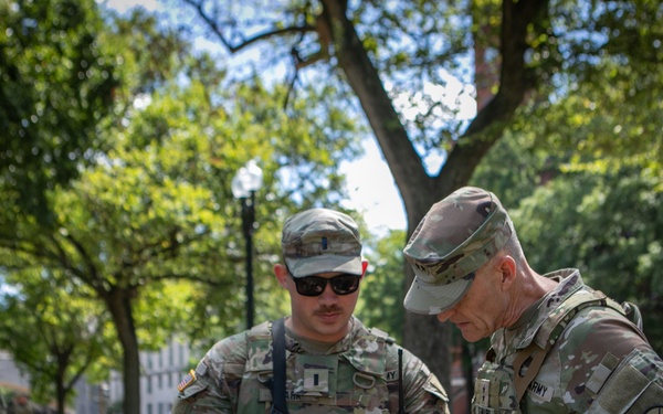 West Virginia National Guard adjutant general visits West Virginia Guard soldiers assigned to Joint Task Force - District of Columbia