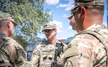 West Virginia National Guard adjutant general visits West Virginia Guard soldiers assigned to Joint Task Force - District of Columbia