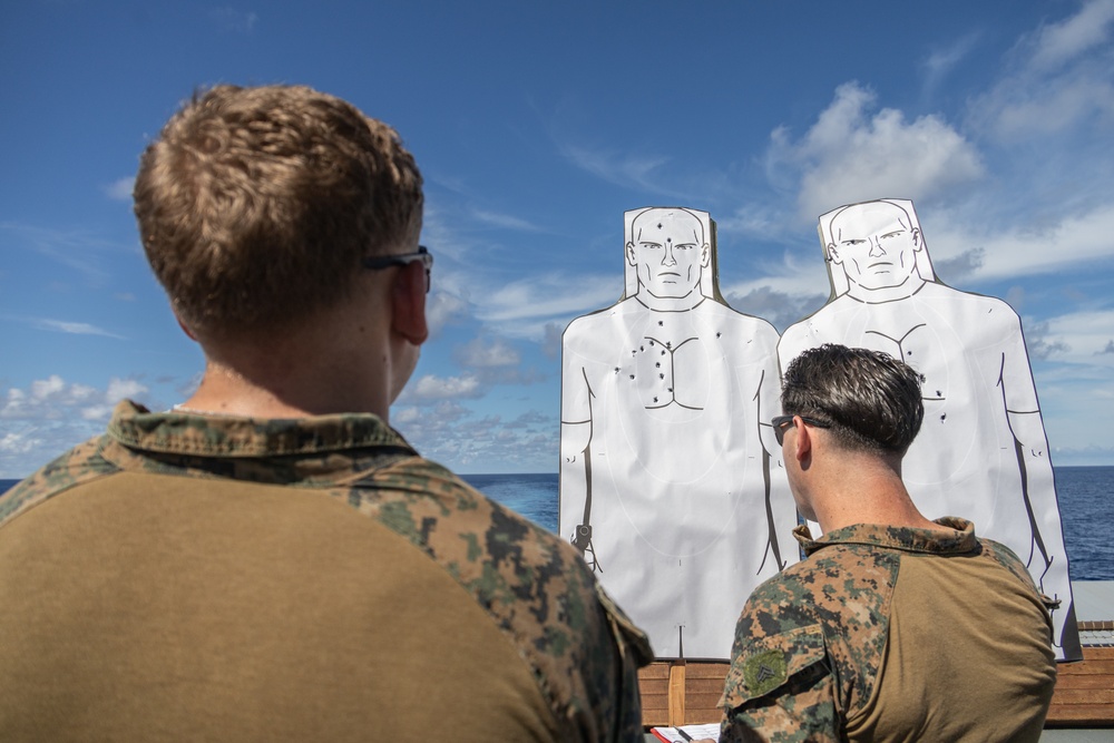 31st MEU | Baker Co. conducts pistol shoot