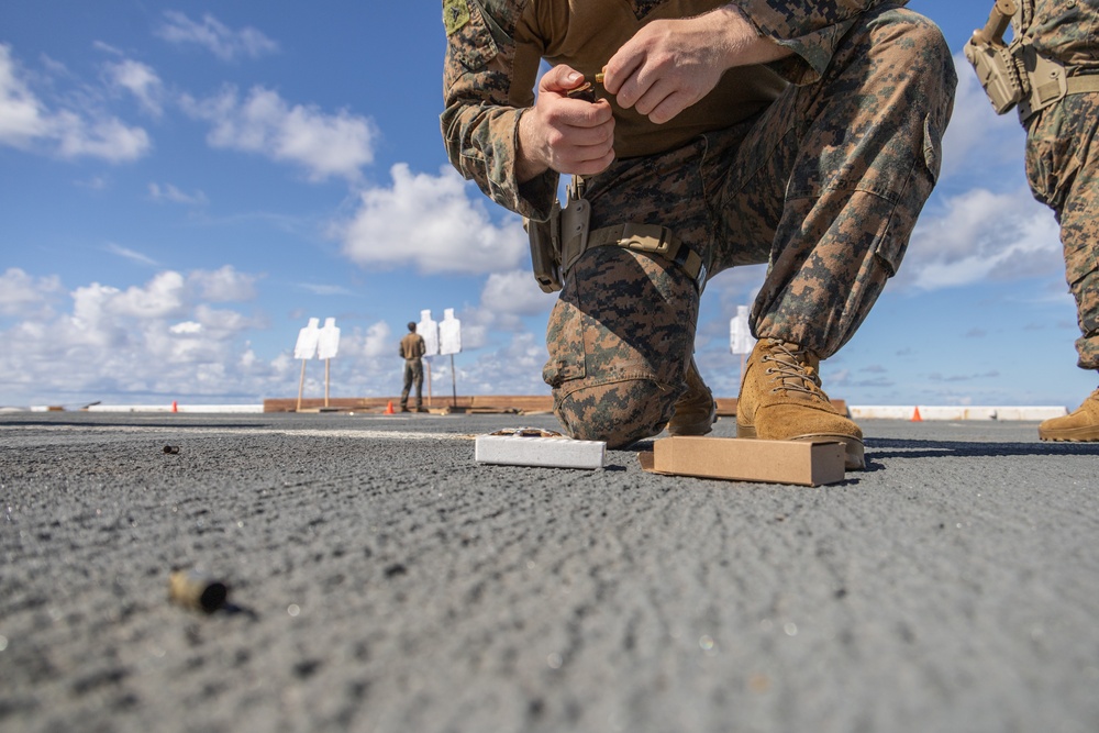 31st MEU | Baker Co. conducts pistol shoot