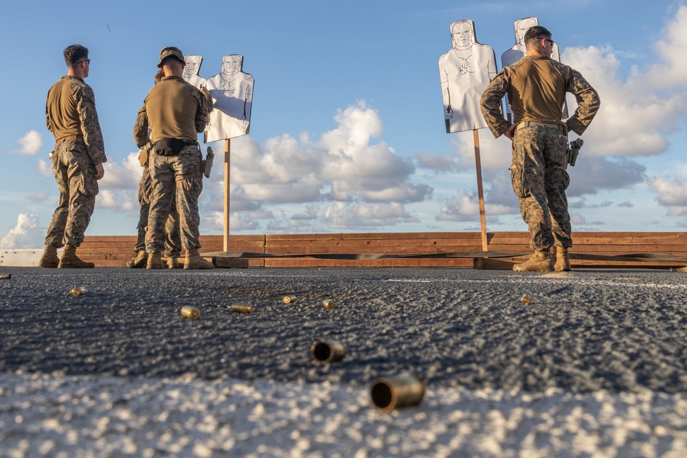 31st MEU | Baker Co. conducts pistol shoot
