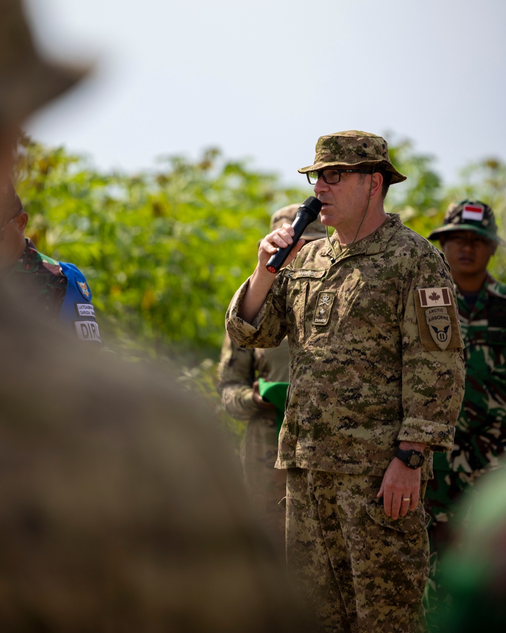Ribbon cutting ceremony for road built during Super Garuda Shield 25
