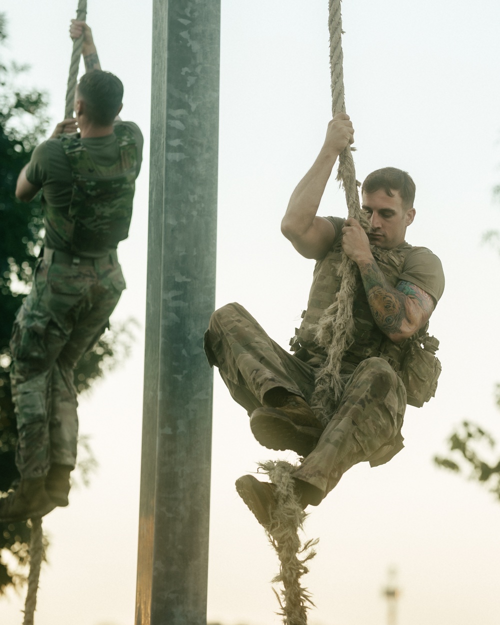 Sky Soldiers Conduct an Obstacle Course