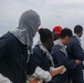 Sailors aboard the USS John Finn conduct a general quarters drill in the Java Sea during Super Garuda Shield