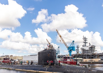 USS New Hampshire Begins Depot Modernization Period at Norfolk Naval Shipyard