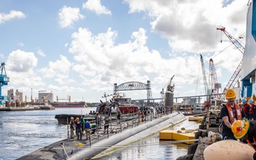 USS New Hampshire Begins Depot Modernization Period at Norfolk Naval Shipyard