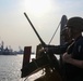 Sailors aboard the USS John Finn conduct a sea and anchor detail in Jakarta, Indonesia