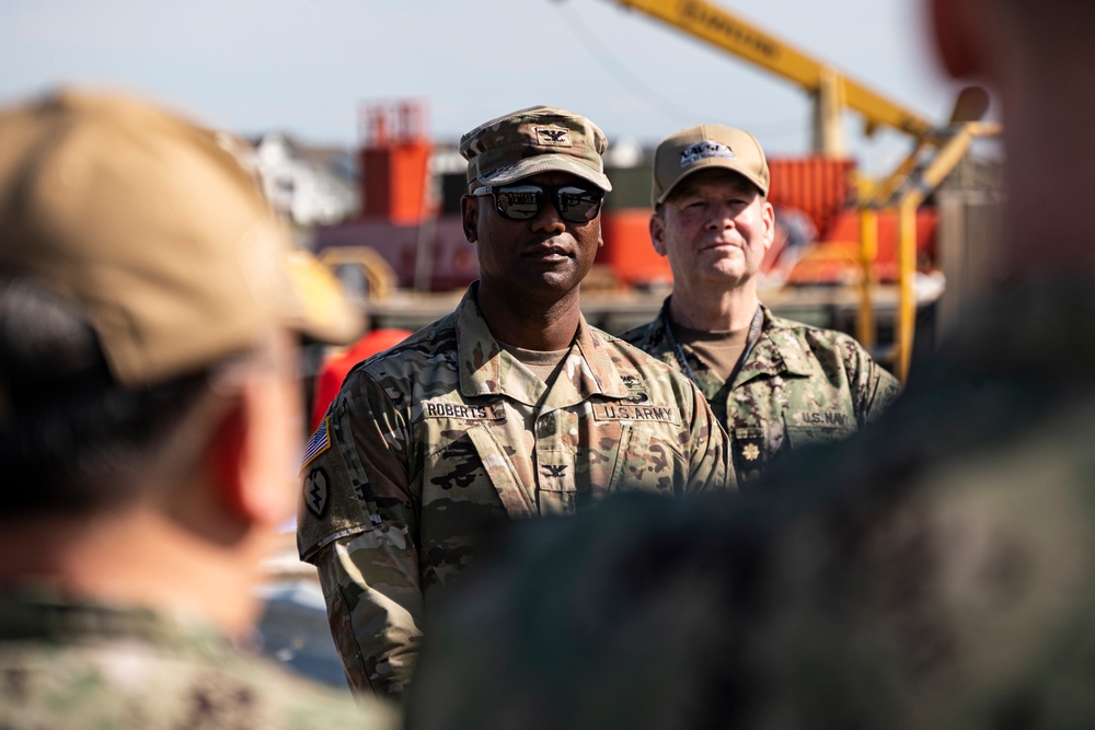 OPMED team joins DOD partners to preview Navy’s newest expeditionary fast transport