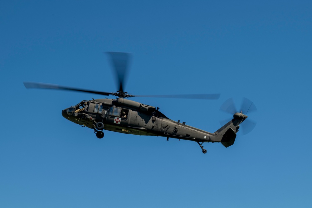 Green Berets and National Guard conduct helicopter medevac at Sage Eagle 25-4