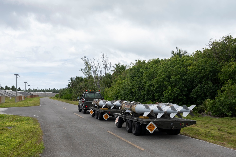Munitions Airmen build bombs during combat deployment