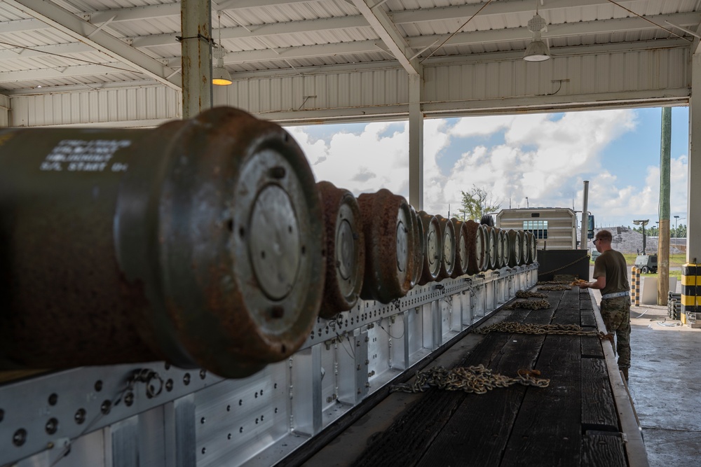 Munitions Airmen build bombs during combat deployment