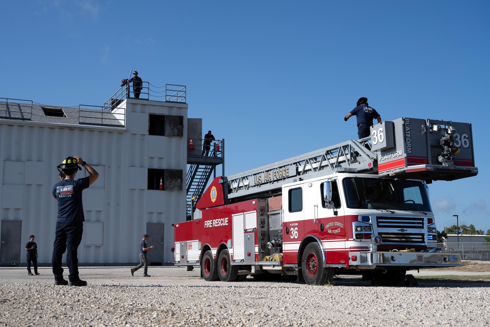 Aerial training empowers JBSA firefighters