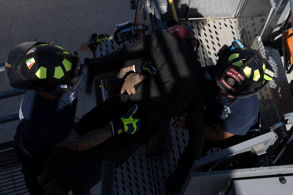 Aerial training empowers JBSA firefighters