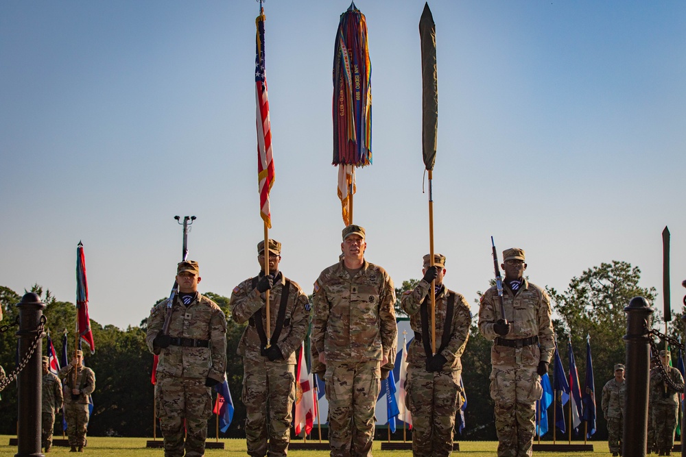 Command Sgt. Maj. Donald Durgin assumes responsibility of the 3rd Infantry Division