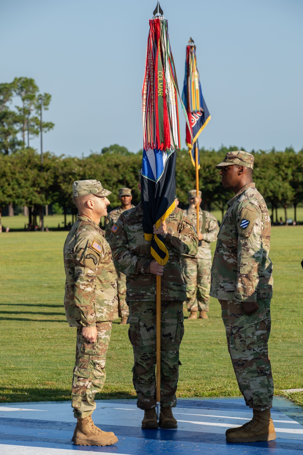 Command Sgt. Maj. Donald Durgin assumes responsibility of the 3rd Infantry Division