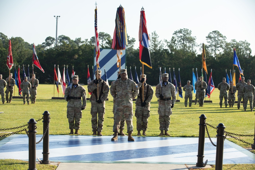 Command Sgt. Maj. Donald Durgin assumes responsibility of the 3rd Infantry Division